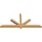 Ekena Millwork Kennewick Timber Gable Bracket, Western Red Cedar, 72"W x 33"H x 3 1/2"D x 3 1/2"F, 11/12 Pitch GBW072X33X0404KEN00SWR - alternate 4